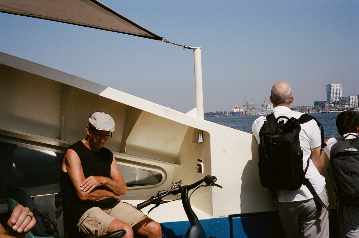 Old man on a boat
