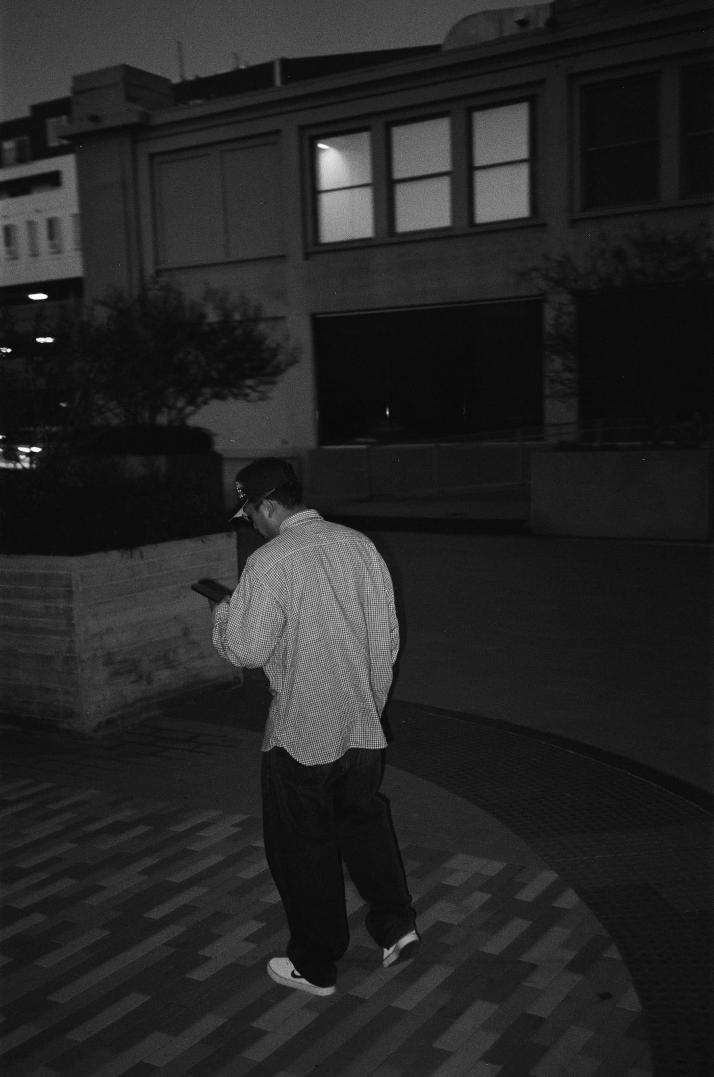 David standing